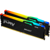 Купить оперативную память Kingston 32GB DDR5 6000MT/s CL30 с RGB подсветкой - FURY Beast EXPO (2 модуля)