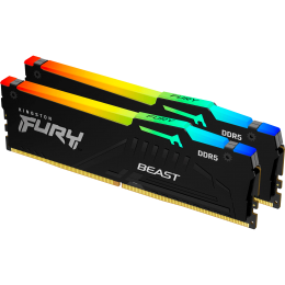 Память оперативная/ Kingston 32GB 6000MT/s DDR5 CL30 DIMM (Kit of 2) FURY Beast RGB EXPO