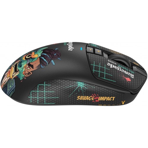 Мышь A4Tech Bloody R72 Ultra Duo черный/рисунок оптическая 20000dpi беспров. USB/USB-C 6but (R72 ULTRA DUO RENEGADEMIDNIGHT)