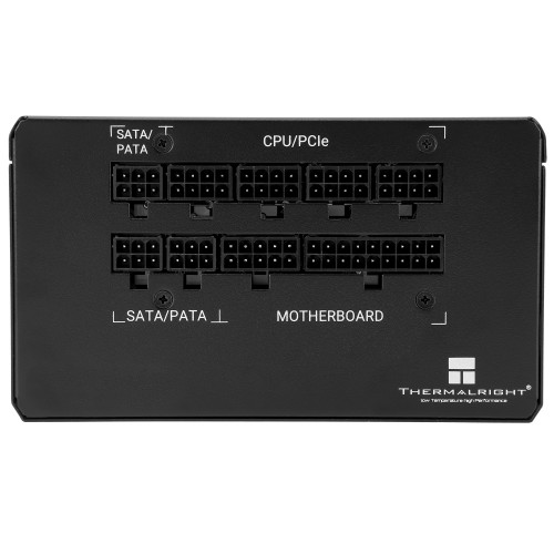 Блок питания 650W/ Power Supply Thermalright, 650W 80+ Bronze (ATX, 3.0, Full modular, 1x24(20+4)pin, 2xCPU 8(4+4)pin, 4xPCIe*2 8(6+2)pin, 3xSATA3, 3xMOLEX4pin, Active, 120x120mm, 150x140x86mm, APFC, black)