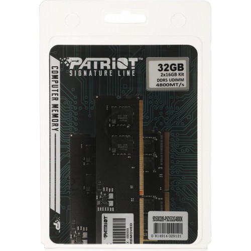 Память DDR5 32ГБ (2x16ГБ) 4800MHz Patriot PSD532G4800K для игрового ПК - Высокая производительность и надежность