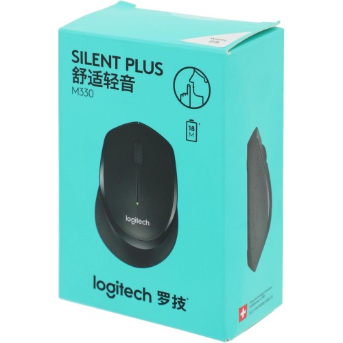 Купить беспроводную мышь Logitech M330 Silent Plus белого цвета, 1000 DPI, 2 кнопки - идеальный выбор для тишины и комфорта