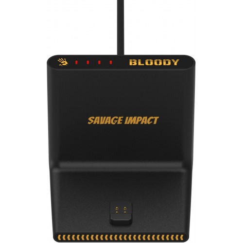 Мышь A4Tech Bloody R72 Ultra Duo черный/рисунок оптическая 20000dpi беспров. USB/USB-C 6but (R72 ULTRA DUO RENEGADEMIDNIGHT)
