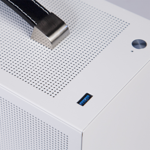 Корпус без блока питания/ Case PCCooler I100 PRO MESH WH, Micro-Tower, Mesh, no fans, 1xUSB-C 3.1, SFX PSU Support, mITX White PcCooler