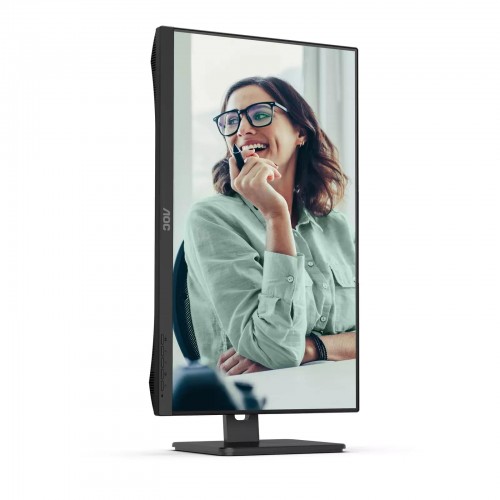 AOC Q27P3CV 27" 2560x1440, IPS, 75Hz, 20M:1, 250cd, 4 ms, 2xHDMI 1.4, DisplayPort 1.2, 4xUSB 3.2, DP+PD USB Type-C * 65W Speakers, RJ45, Height adj 150, pivot, VESA 100, 3Y, Black AOC