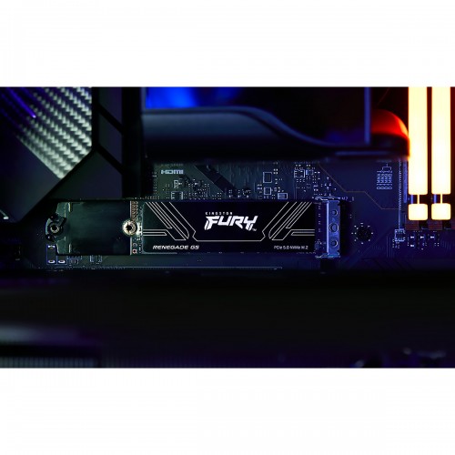 Твердотельный накопитель/ Kingston SSD Fury Renegade, 4096GB, M.2(22x80mm), NVMe, PCIe 5.0 x4, 3D TLC, R/W 14800/14000MB/s, IOPs 2 200 000/2 200 000, TBW 4000, DWPD 0.5 (60 мес) Kingston