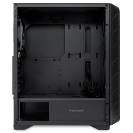 Корпус без блока питания/ Case HSPD M521, Mesh Mid Tower, Black, slide TG, 0.45 SPCC, 4x120mm ARGB (M11-120) ATX, mATX, mITX 160/330/184mm 2x2.5", -, 7xPCI 2xUSB-A 3.0, 1xUSB-A 1.0 390x200x449mm