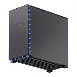 Корпус без блока питания/ Case JONSBO D41 STD, Midi-Tower, TG, no fan, 1xUSB-A 3.2 + 1xUSB-C 3.2, ATX, mATX Black