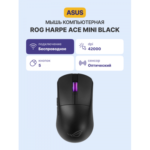 Мышь P716 ROG HARPE ACE MINI/BLK/ P716 ROG HARPE ACE MINI/BLK ASUS