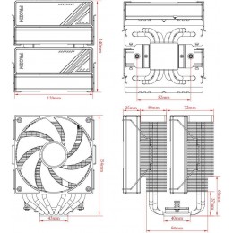 Кулер ID-Cooling Frozn A620 Soc-AM5/AM4/1200/1700/1851 черный 4-pin 29.85dB Al+Cu 270W 1190gr Ret (FROZN A620 BLACK) [FROZN A620 BLACK]