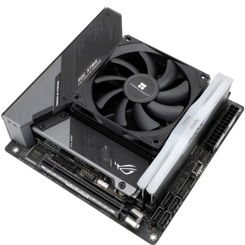 Кулер для процессора/ CPU Cooler Thermalright AXP-90 X47 Black (4-pin PWM, 32mm, Ni/Cu, 4x6mm, 1x92mm, 42.58CFM, 22.4dBA, 2700RPM, S: 1851/1700/1200/115X, AM5/AM4, black)