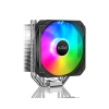 Кулер для процессора/ CPU Cooler PCCooler PALADIN 400 ARGB (200W, 4-pin PWM, 157mm, Al/Cu, 4x6mm, ARGB, 1x130mm, 76.85CFM, 29dBA, 1600RPM, S: 1851/1700/1200/115X, AM5/AM4, silver, black) PcCooler