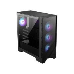 Корпус ПК без блока питания/ Case MSI MAG FORGE 321R AIRFLOW, Midi-Tower, TG, 4x120mm ARGB, 2xUSB 3.2, 1xUSB 3.2 Type-C, ATX, mATX, mITX Black