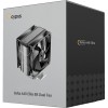 Кулер для процессора Ocypus Delta A40 Elite BK с двойным вентилятором: мощность 220W, низкий уровень шума 29dBA, совместимость с AM5/AM4