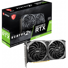 Видеокарта/ VGA MSI NVIDIA GeForce RTX 3060 VENTUS 2X 12G OC 12GB, GDDR6/192-bit, PCIe 4.0, 1xHDMI 2.1, 3xDP, 2.5-slot