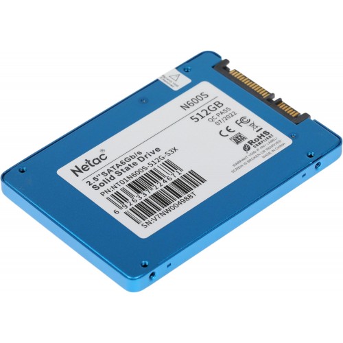 Твердотельный накопитель Netac SATA-III 512GB NT01N600S-512G-S3X - Высокая скорость и надежность для вашего ПК