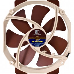 Кулер для корпуса/ Case Cooler Noctua NF-A15 PWM (140x150x25mm, 4-pin PWM, 67.98CFM, 19.2dBA, 1200RPM, Beige/Brown)