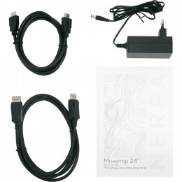 Монитор NERPA 24'' 1920x1080, IPS, 178/178, 5ms, 250cd/m2, 1000:1, 75Hz, DP/HDMI, no USB-A, LowBlueLight, intPWR, Black, 1y