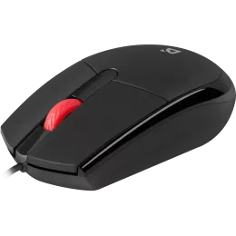 Defender Проводная оптическая мышь Delta MM-523 черн,3D,бесшумная,1,8м,1000dpi