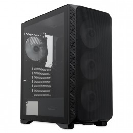 Корпус без блока питания/ Case HSPD M521, Mesh Mid Tower, Black, slide TG, 0.45 SPCC, 4x120mm ARGB (M11-120) ATX, mATX, mITX 160/330/184mm 2x2.5", -, 7xPCI 2xUSB-A 3.0, 1xUSB-A 1.0 390x200x449mm