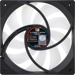 Кулер для корпуса/ Case Cooler Thermalright TL-C12RB-S V2 Reverse (120x120x25mm, 4-pin PWM, ARGB, 58CFM, 25.6dBA, 1500RPM, Black)