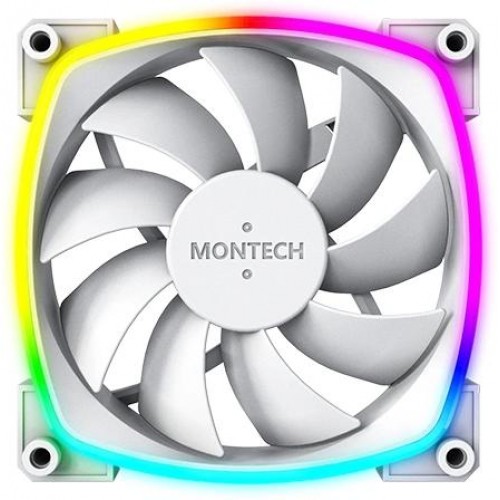 Вентилятор Montech AX120 ARGB 120мм белый 4-pin, 27дБ - идеальное охлаждение для вашего корпуса