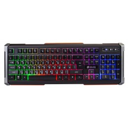 Клавиатура Оклик 710G BLACK DEATH черный/оранжевый USB Multimedia for gamer LED (476393) кабель 1.5м