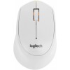 Купить беспроводную мышь Logitech M330 Silent Plus белого цвета, 1000 DPI, 2 кнопки - идеальный выбор для тишины и комфорта