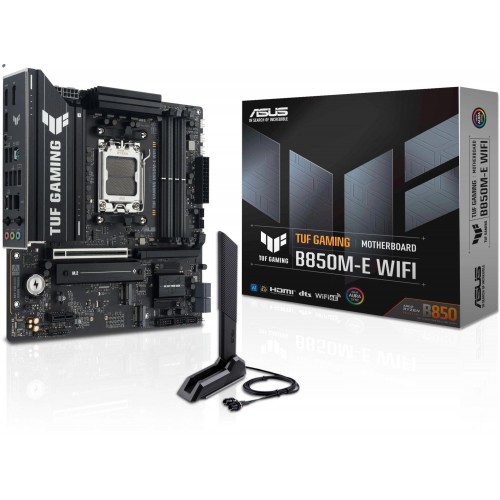 Купить материнскую плату Asus TUF GAMING B850M-E WIFI Socket AM5 с поддержкой DDR5 и 2.5G Ethernet