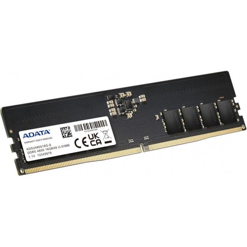 Память DDR5 16GB 4800MHz A-Data AD5U480016G-S RTL - Высокопроизводительная Оперативная Память для Игровых ПК