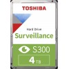 Жесткий диск/ HDD Toshiba SATA3 4Tb Surveillance S300 (SMR) 5400 256Mb 1 year warranty (replacement HDWT740UZSVA, ST4000VX016, ST4000VX015, WD43PURZ) Toshiba