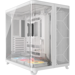Корпус без блока питания/ Case Corsair AIR 5400 RS-R ARGB, Midi-Tower, TG, 3x120mm ARGB reverse fans, 2xUSB-A 3.2, 1xUSB 3.2 Type-C, E-ATX, ATX, mATX, mITX White