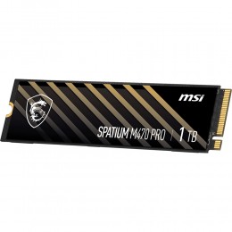 MSI SSD SPATIUM M470 Pro, 1000GB, M.2(22x80mm), NVMe, PCIe 4.0 x4, 3D TLC, R/W 6000/4500, IOPs 950 000/950 000, TBW 320, DWPD 0.2 (5 лет)