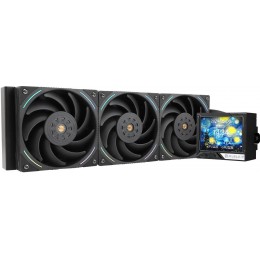 Водяное охлаждение для процессора/ Water Cooling System Thermalright Mjolnir Vision 360 (360mm, LED, Black, ARGB/ Fans: 3x120mm, 69CFM, 27dBA, 2150RPM/ Pump height 65mm, Rad thickness 27mm/ S: 1700, 1200, 1851, 115X, 2011, 2066, AM5, AM4)