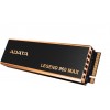 Твердотельный накопитель/ ADATA SSD LEGEND 960 MAX, 4000GB, M.2(22x80mm), NVMe 1.4, PCIe 4.0 x4, 3D NAND, R/W 7400/6800MB/s, IOPs 700 000/550 000, DRAM buffer 4000MB, TBW 3120, DWPD 0.43, with BIG Heat Spreader (5 лет) ADATA