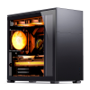 Корпус JONSBO D41 STD Midi-Tower без блока питания, черный, с USB-A 3.2 и USB-C 3.2, поддержка ATX и mATX