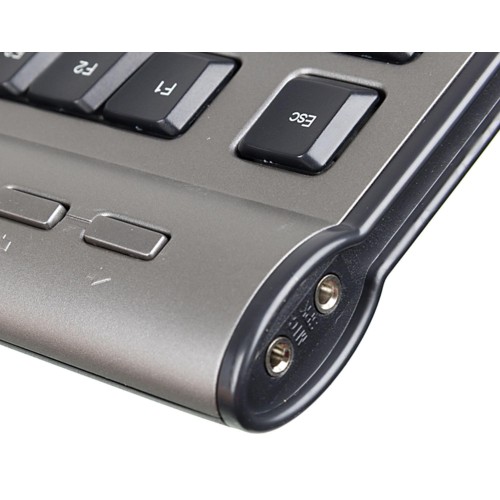 Клавиатура A4Tech KLS-7MUU USB Slim Multimedia: Серебристый/Черный, 1.5м кабель