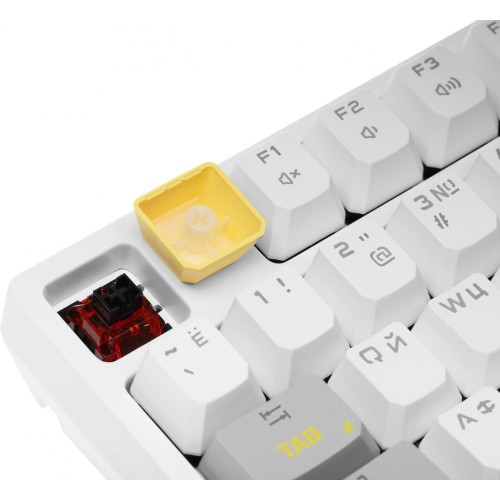 Клавиатура A4Tech Bloody S87 Energy механическая белый/желтый USB for gamer LED (S87 USB ENERGY WHITE)