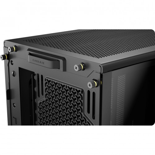Купить корпус Corsair Frame 4000D RS без блока питания - Midi-Tower с стеклянной панелью, 3 вентилятора и поддержка E-ATX, ATX, mATX, mITX в черном цвете