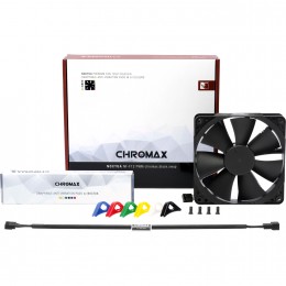 Кулер для корпуса/ Case Cooler Noctua NF-F12 PWM chromax.black.swap (120x120x25mm, 4-pin PWM, 54.97CFM, 22.4dBA, 1500RPM, Black)