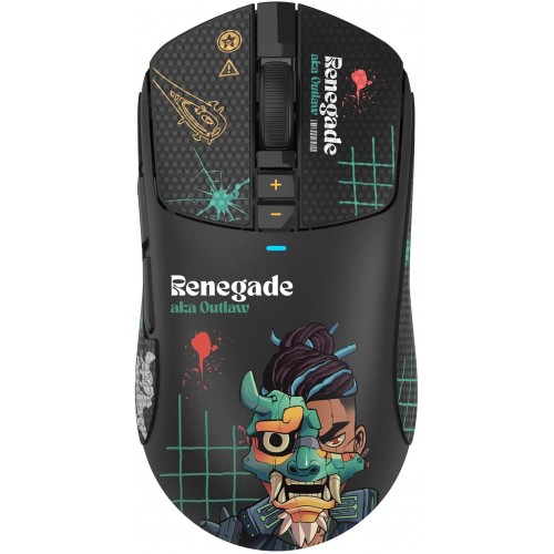 Мышь A4Tech Bloody R72 Ultra Duo черный/рисунок оптическая 20000dpi беспров. USB/USB-C 6but (R72 ULTRA DUO RENEGADEMIDNIGHT)