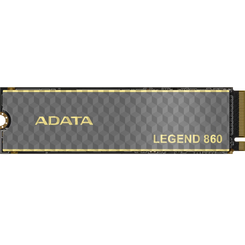 Твердотельный накопитель/ ADATA SSD LEGEND 860, 1000GB, M.2(22x80mm), NVMe 1.4, PCIe Gen 4x4, 3D NAND, R/W 6000/4000MB/s, IOPs н.д./н.д., TBW 320, DWPD 0.2 (5 лет) ADATA