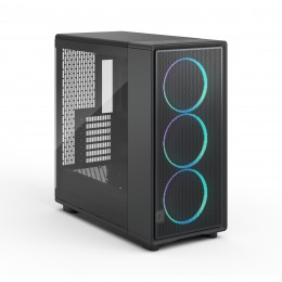 Корпус ПК без блока питания/ Case Fractal Design Epoch XL TG RGB Light Tint, Full-Tower, 3x140mm ARGB, 2xUSB-A 3.2 + 1xUSB 3.2 Type-C E-ATX, ATX, mATX, mITX, Black
