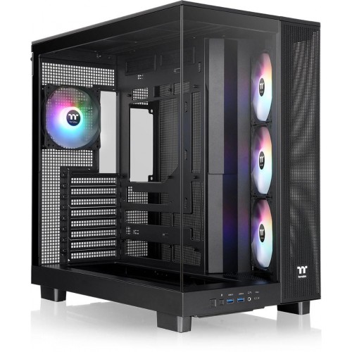 Купить корпус Thermaltake View 380 XL TG ARGB черный без БП E-ATX с 2 вентиляторами 120mm и 2 USB 3.0