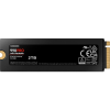 Твердотельный накопитель/ Samsung SSD 990 PRO, 2000GB, M.2(22x80mm), NVMe 2.0, PCIe 4.0 x4, V-NAND TLC, R/W 7450/6900MB/s, IOPs 1 400 000/1 550 000, DRAM buffer 2048MB, TBW 1200, DWPD 0.33, with Heatsink (12 мес.) Samsung Electronics
