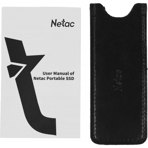 Накопитель SSD Netac USB-C 500GB NT01ZX10-500G-32BK ZX10 1.8" черный