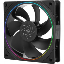 Кулер для корпуса/ Case Cooler Thermalright TL-S12R Reverse (120x120x25mm, 4-pin PWM, ARGB, 47.6CFM, 23.2dBA, 1500RPM, Black)
