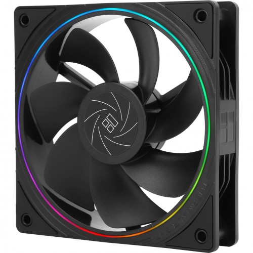 Кулер для корпуса/ Case Cooler Thermalright TL-S12R Reverse (120x120x25mm, 4-pin PWM, ARGB, 47.6CFM, 23.2dBA, 1500RPM, Black) Thermalright