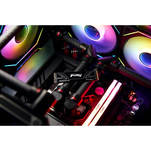 Твердотельный накопитель/ Kingston SSD Fury Renegade, 4096GB, M.2(22x80mm), NVMe, PCIe 5.0 x4, 3D TLC, R/W 14800/14000MB/s, IOPs 2 200 000/2 200 000, TBW 4000, DWPD 0.5 (60 мес) Kingston