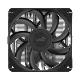 Кулер для процессора/ CPU Cooler SAMA U60 (190W, 4-pin PWM, 67mm, 6x6mm, 1x120mm, 61.51CFM, 36.4dBA, 1800RPM, S: 1851/1700/1200/115X, AM5/AM4, black)